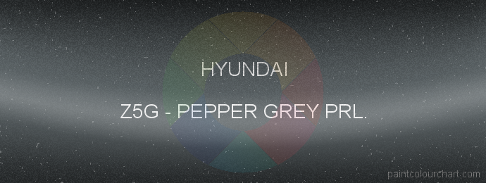 Hyundai paint Z5G Pepper Grey Prl.
