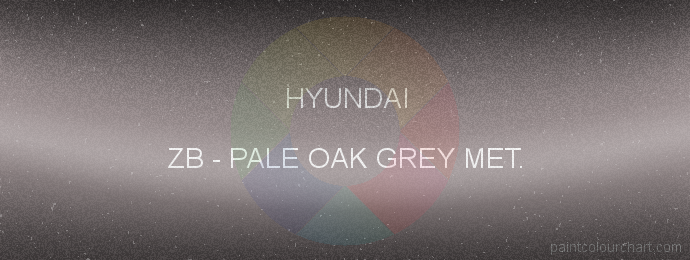 Hyundai paint ZB Pale Oak Grey Met.