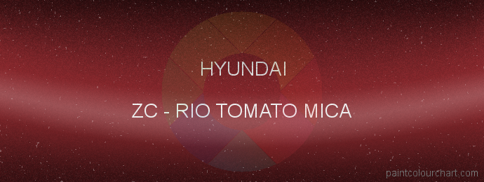Hyundai paint ZC Rio Tomato Mica