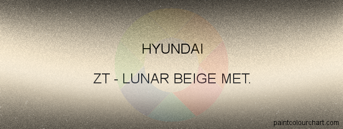 Hyundai paint ZT Lunar Beige Met.