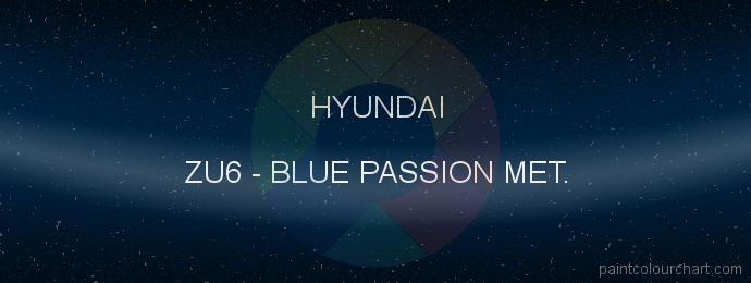 Hyundai paint ZU6 Blue Passion Met.