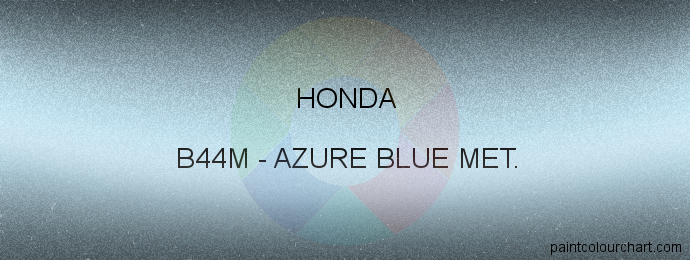 Honda paint B44M Azure Blue Met.
