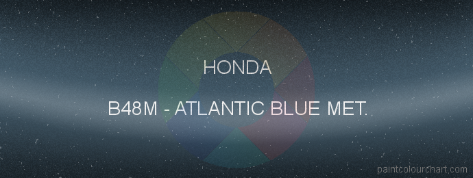 Honda paint B48M Atlantic Blue Met.