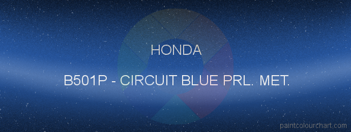 Honda paint B501P Circuit Blue Prl. Met.