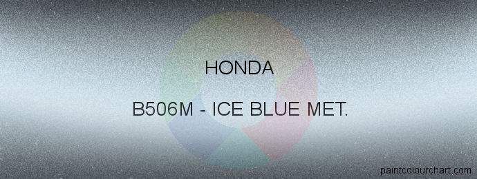Honda paint B506M Ice Blue Met.