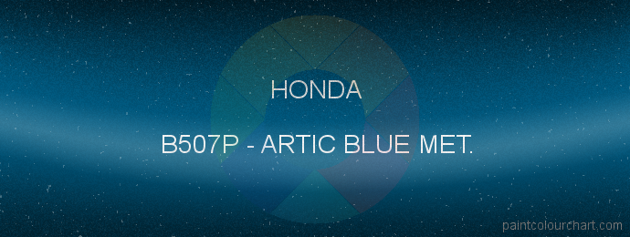 Honda paint B507P Artic Blue Met.