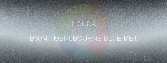 Honda paint B50M Merlbourne Blue Met.