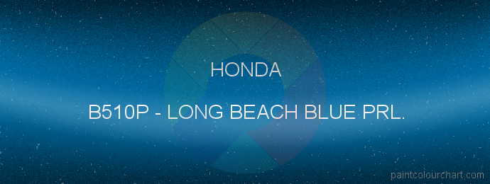 Honda paint B510P Long Beach Blue Prl.