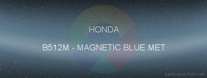 Honda paint B512M Magnetic Blue Met.