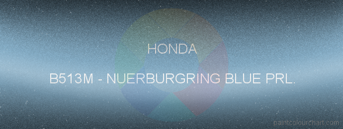 Honda paint B513M Nuerburgring Blue Prl.