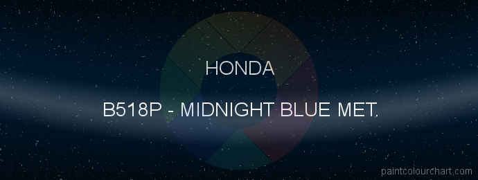 Honda paint B518P Midnight Blue Met.