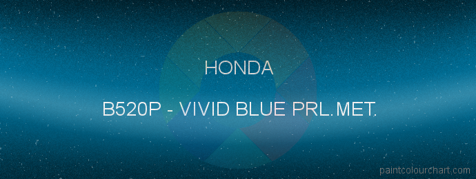 Honda paint B520P Vivid Blue Prl.met.