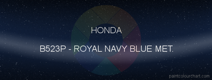 Honda paint B523P Royal Navy Blue Met.