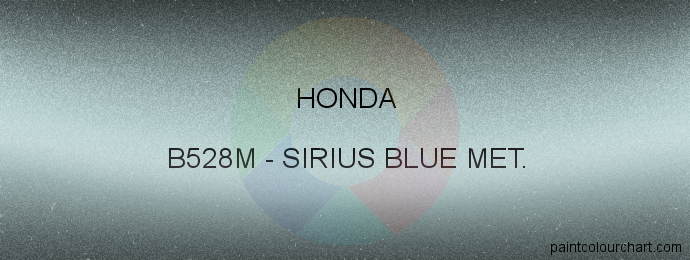 Honda paint B528M Sirius Blue Met.