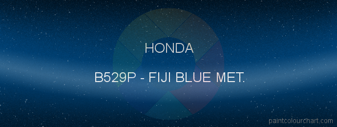 Honda paint B529P Fiji Blue Met.