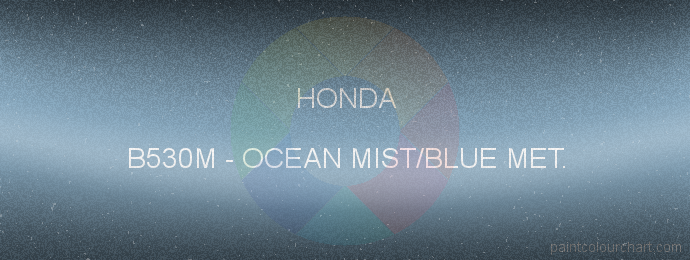 Honda paint B530M Ocean Mist/blue Met.
