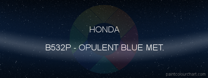 Honda paint B532P Opulent Blue Met.