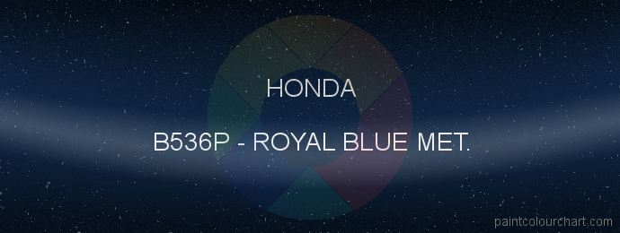Honda paint B536P Royal Blue Met.