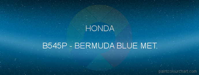 Honda paint B545P Bermuda Blue Met.