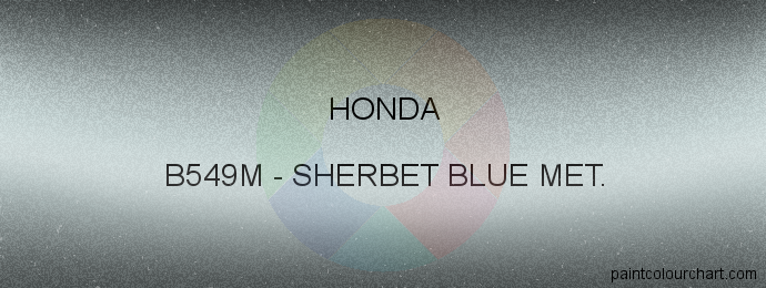 Honda paint B549M Sherbet Blue Met.