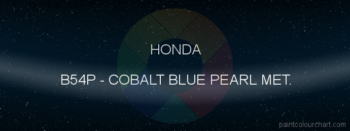 Honda paint B54P Cobalt Blue Pearl Met.