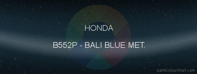 Honda paint B552P Bali Blue Met.
