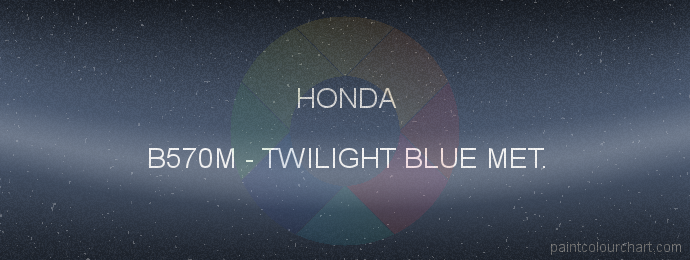 Honda paint B570M Twilight Blue Met.