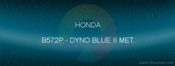 Honda paint B572P Dyno Blue Ii Met.