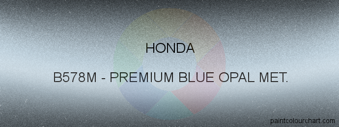 Honda paint B578M Premium Blue Opal Met.