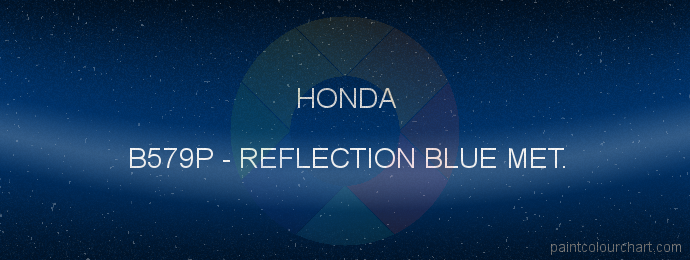 Honda paint B579P Reflection Blue Met.