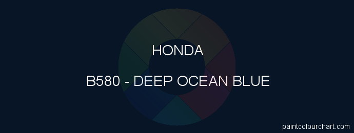 Honda paint B580 Deep Ocean Blue