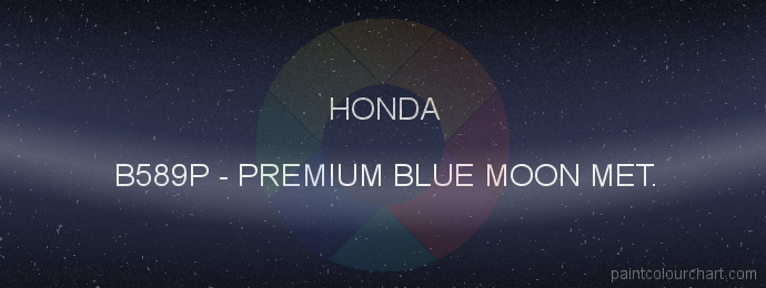 Honda paint B589P Premium Blue Moon Met.