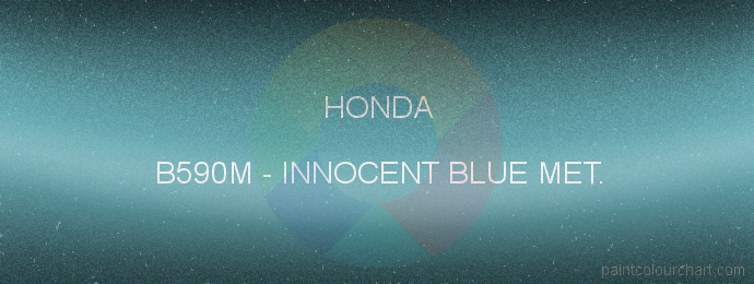 Honda paint B590M Innocent Blue Met.