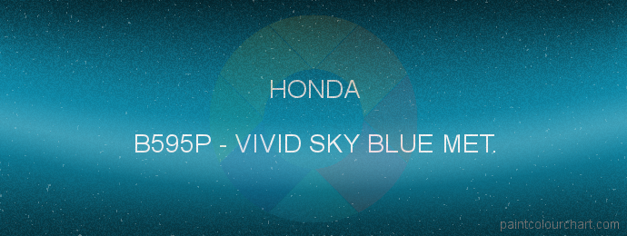 Honda paint B595P Vivid Sky Blue Met.