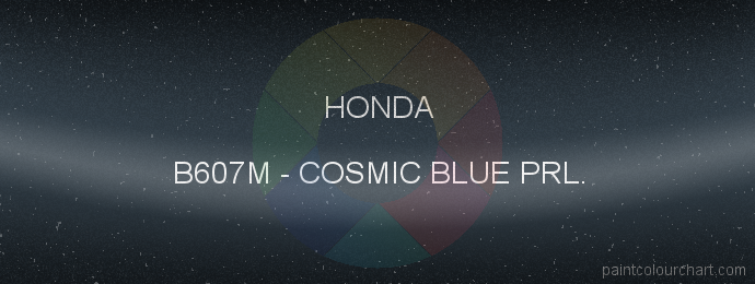 Honda paint B607M Cosmic Blue Prl.