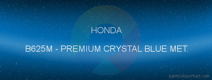Honda paint B625M Premium Crystal Blue Met.