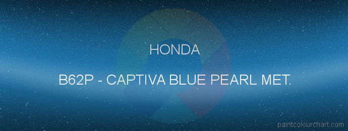 Honda paint B62P Captiva Blue Pearl Met.