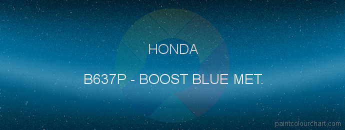 Honda paint B637P Boost Blue Met.