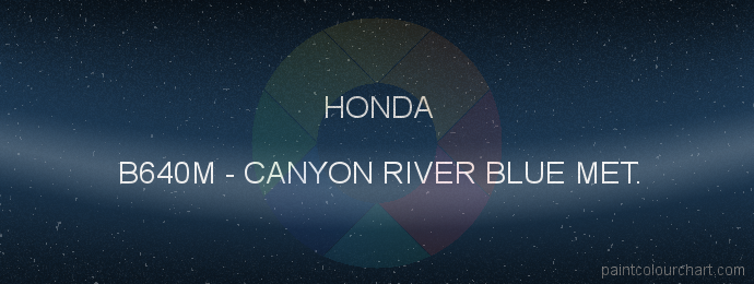 Honda paint B640M Canyon River Blue Met.
