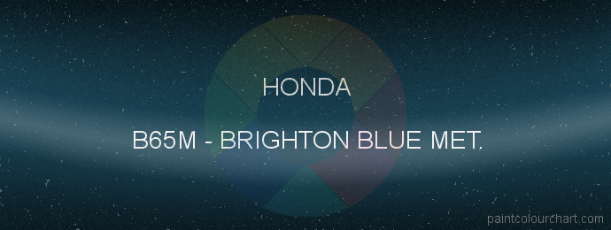Honda paint B65M Brighton Blue Met.