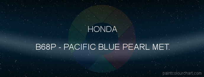Honda paint B68P Pacific Blue Pearl Met.