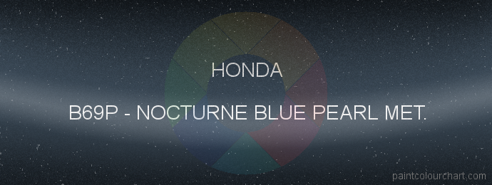 Honda paint B69P Nocturne Blue Pearl Met.