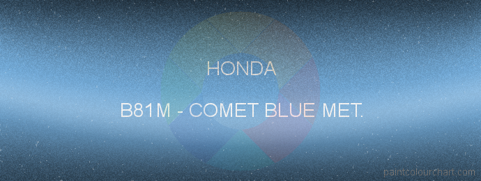 Honda paint B81M Comet Blue Met.