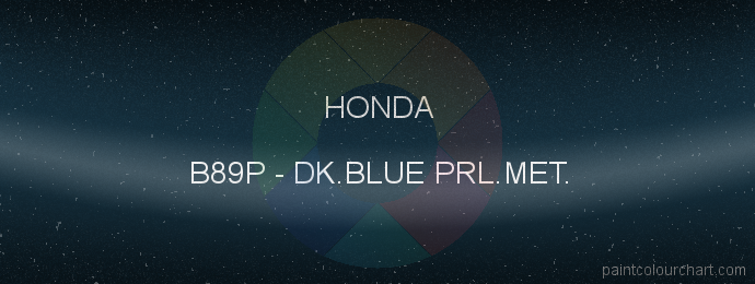 Honda paint B89P Dk.blue Prl.met.