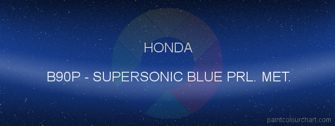 Honda paint B90P Supersonic Blue Prl. Met.