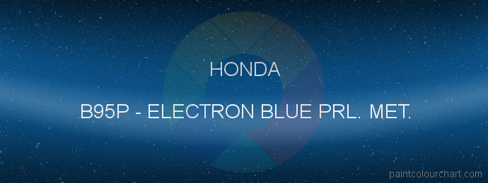 Honda paint B95P Electron Blue Prl. Met.