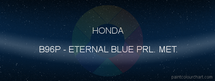 Honda paint B96P Eternal Blue Prl. Met.