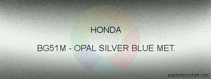 Honda paint BG51M Opal Silver Blue Met.