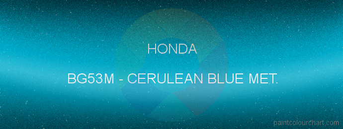 Honda paint BG53M Cerulean Blue Met.