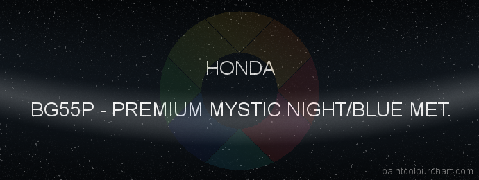 Honda paint BG55P Premium Mystic Night/blue Met.